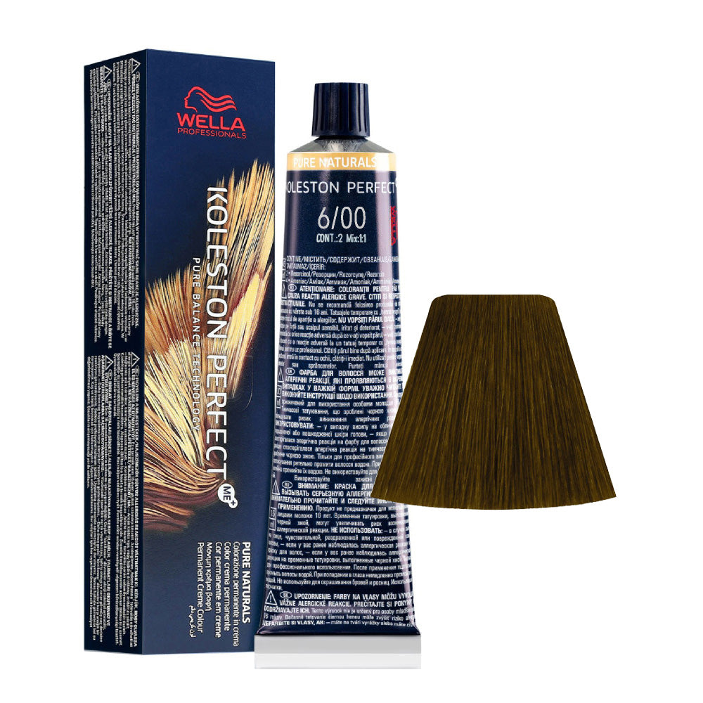 Wella Koleston Perfect Me+ Pure Naturals 6/00 Biondo Scuro Naturale 60ml - colorazione permanente