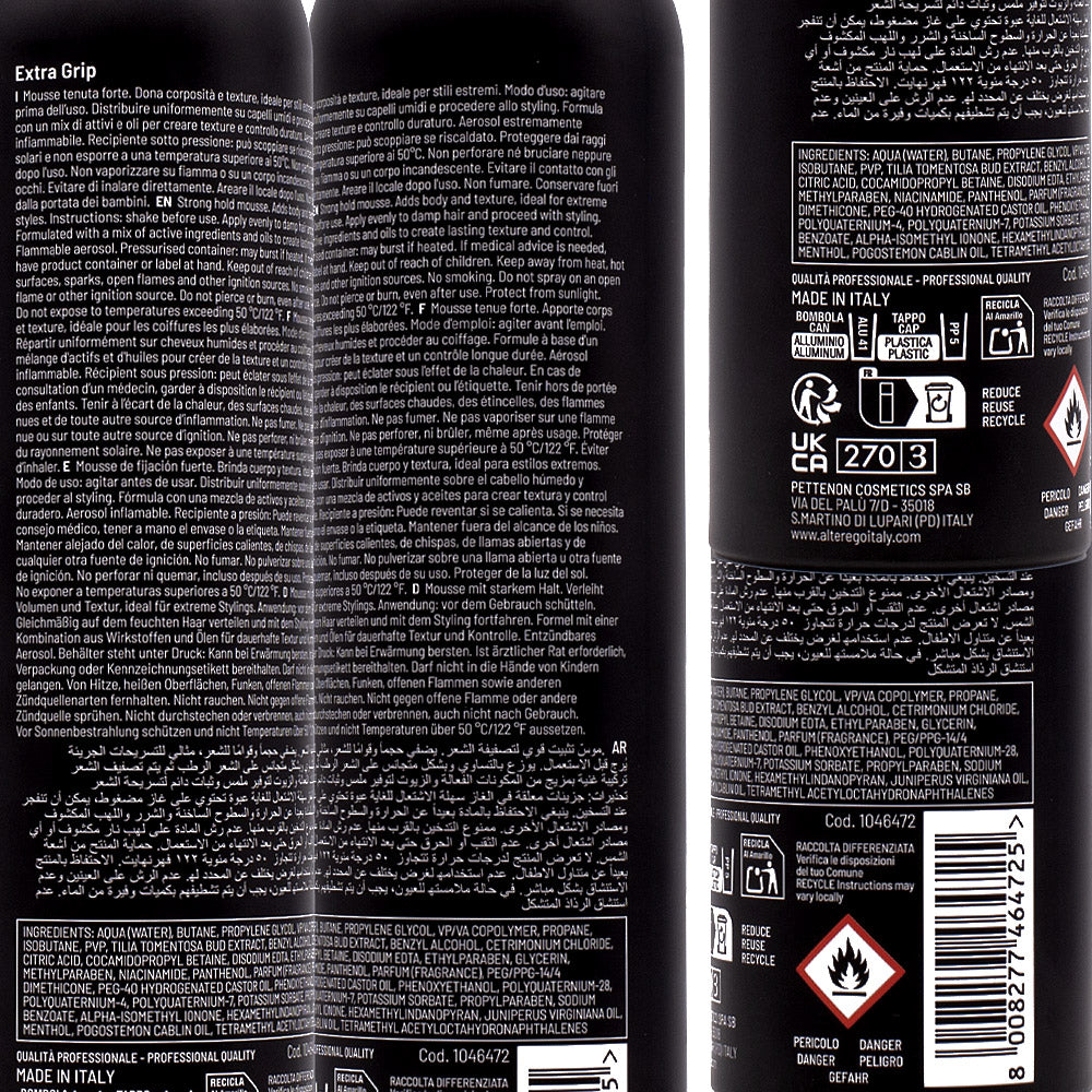 Alterego Stylego Extra Grip 250ml - mousse tenuta forte