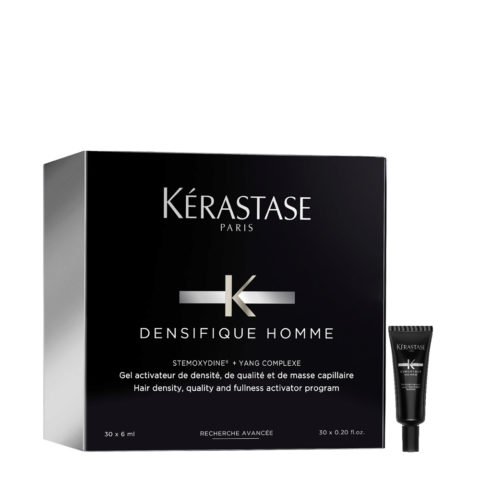 Kerastase Densifique Homme 30x6ml - Verdichtungs-Ampullen für Männer für feines, schütteres Haar
