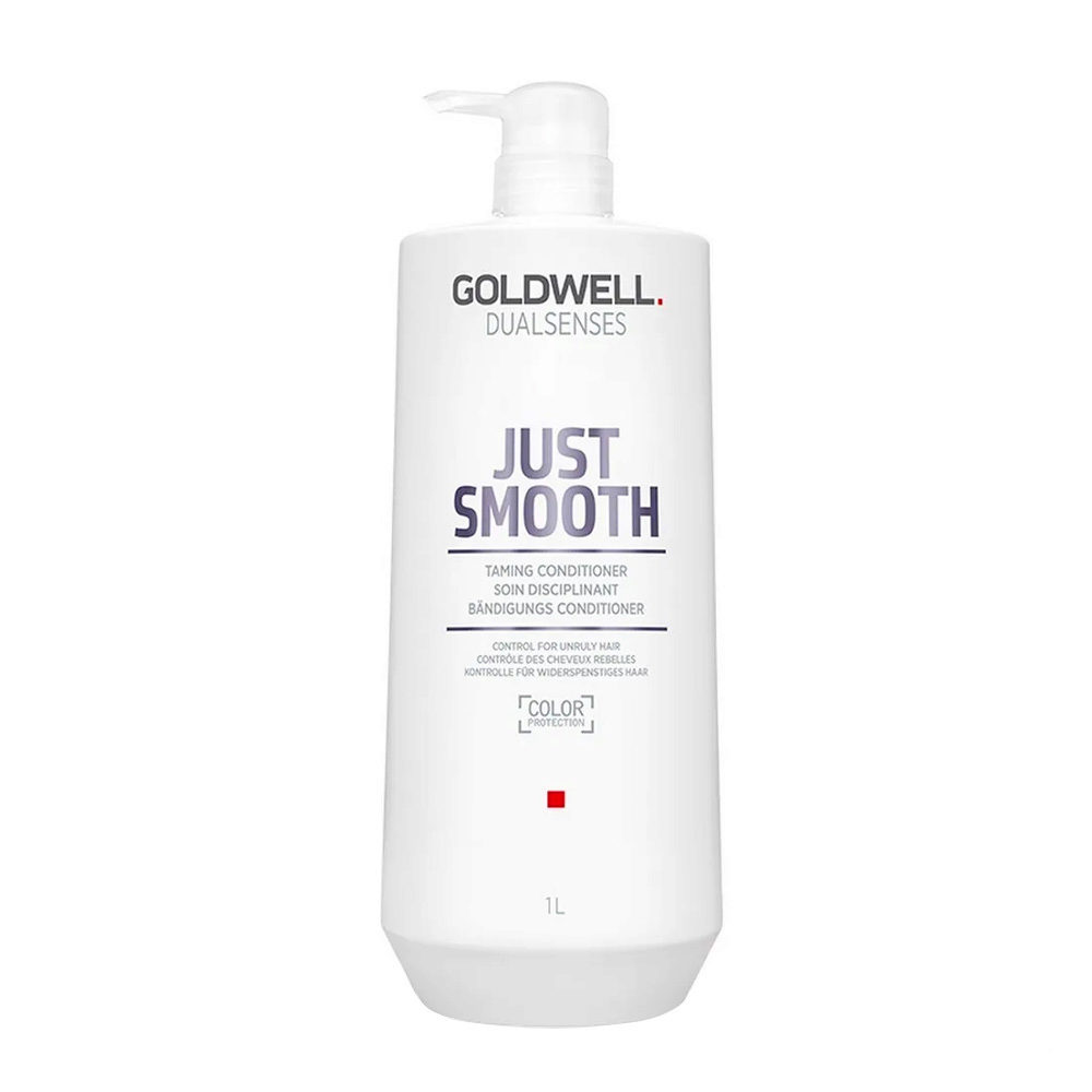 Goldwell Dualsenses Just Smooth Taming Conditioner 1000 ml –  disziplinierende Spülung für widerspenstiges und krauses Ha | Hair Gallery