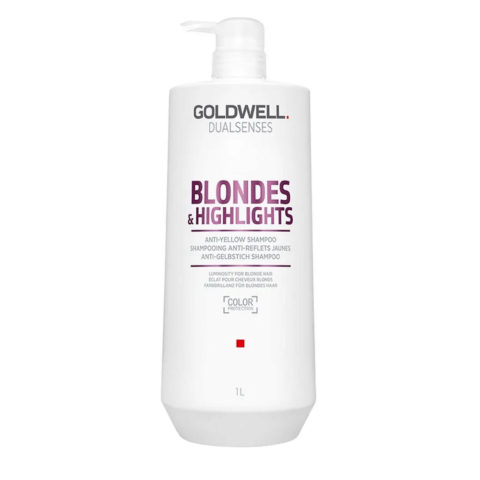 Dualsenses Blonde & Highlights Anti-Yellow Shampoo 1000 ml - Anti-Gelb-Shampoo für gefärbtes oder natürliches H
