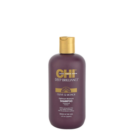 Deep Brilliance Olive & Monoi Optimum Moisture Shampoo 355 ml – feuchtigkeitsspendendes Glanzshampoo