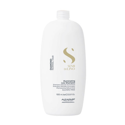Semi Di Lino Diamond Illuminating Low Shampoo 1000ml - sanftes aufhellendes Shampoo für normales Haar