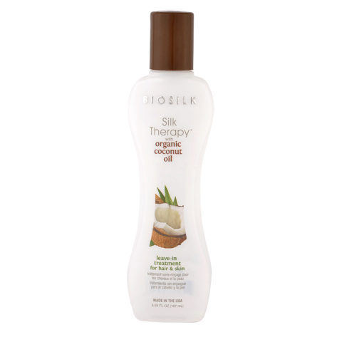 Silk Therapy Coconut Oil Leave In Treatment Hair Skin 167ml - Serum ohne Ausspülen