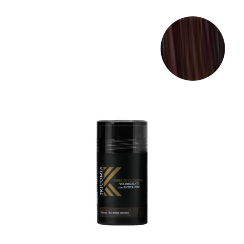 Fibre Dark Brown 12gr - Volumisierende Keratinfasern Mit Anti-Haarausfall-Effekt Dunkelbraun