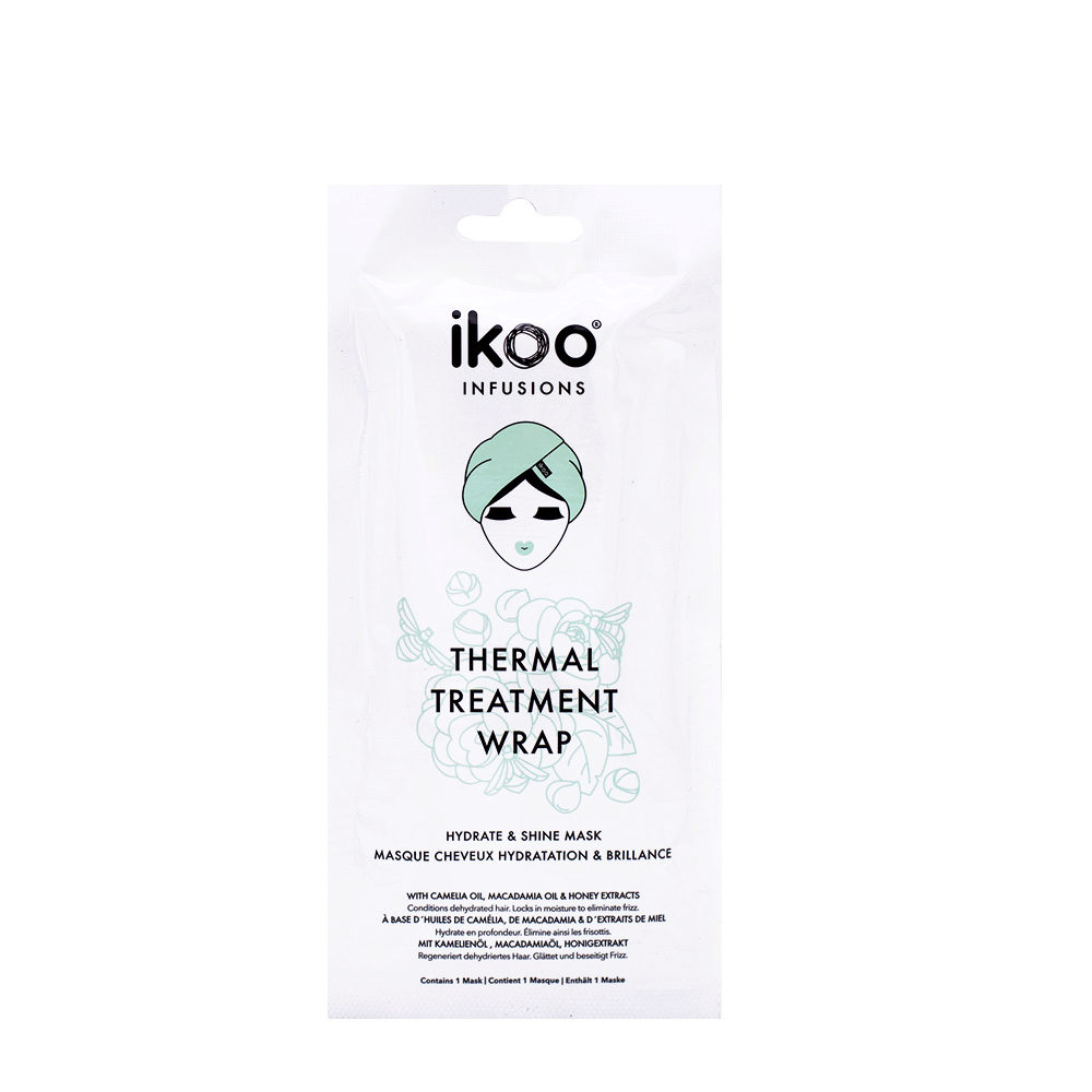 Ikoo Infusions Thermal treatment wrap Hydrate & shine mask 15x35g -  Feuchtigkeitsspendende Maske und Glanz | Hair Gallery