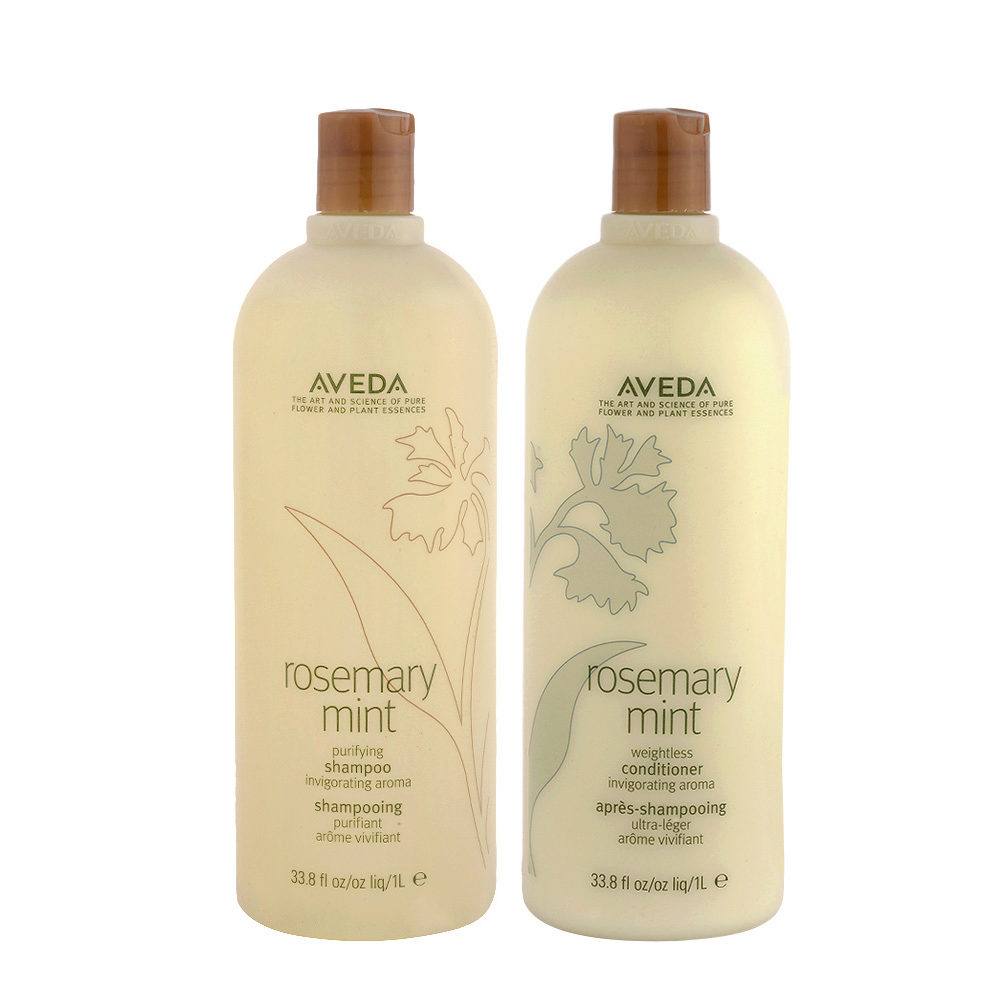 Aveda Rosemary mint purifying shampoo 1000ml and moisturizing conditioner  1000ml | Hair Gallery
