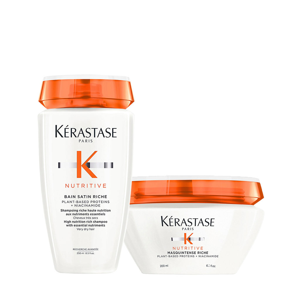 Kerastase Nutritive Set für trockenes Haar Shampoo 250ml und Haarmaske für  dickes Haar 200ml | Hair Gallery