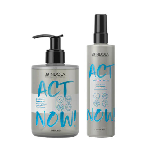 Act Now Feuchtigkeit Für Trockenes Haar Shampoo 300ml Und Feuchtigkeitsspray 200ml