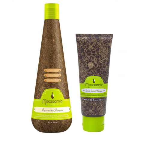 Kit Feuchtigkeitsspendend für trockenes Haar Shampoo 300ml Maske 100ml