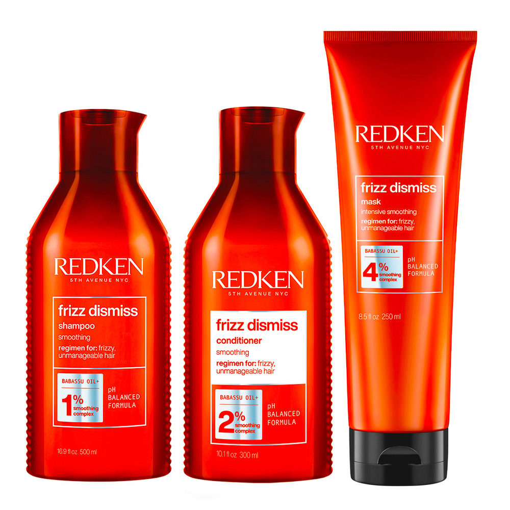 Redken Frizz Dismiss Shampoo 300ml Conditioner 300ml Mask 250ml | Hair  Gallery