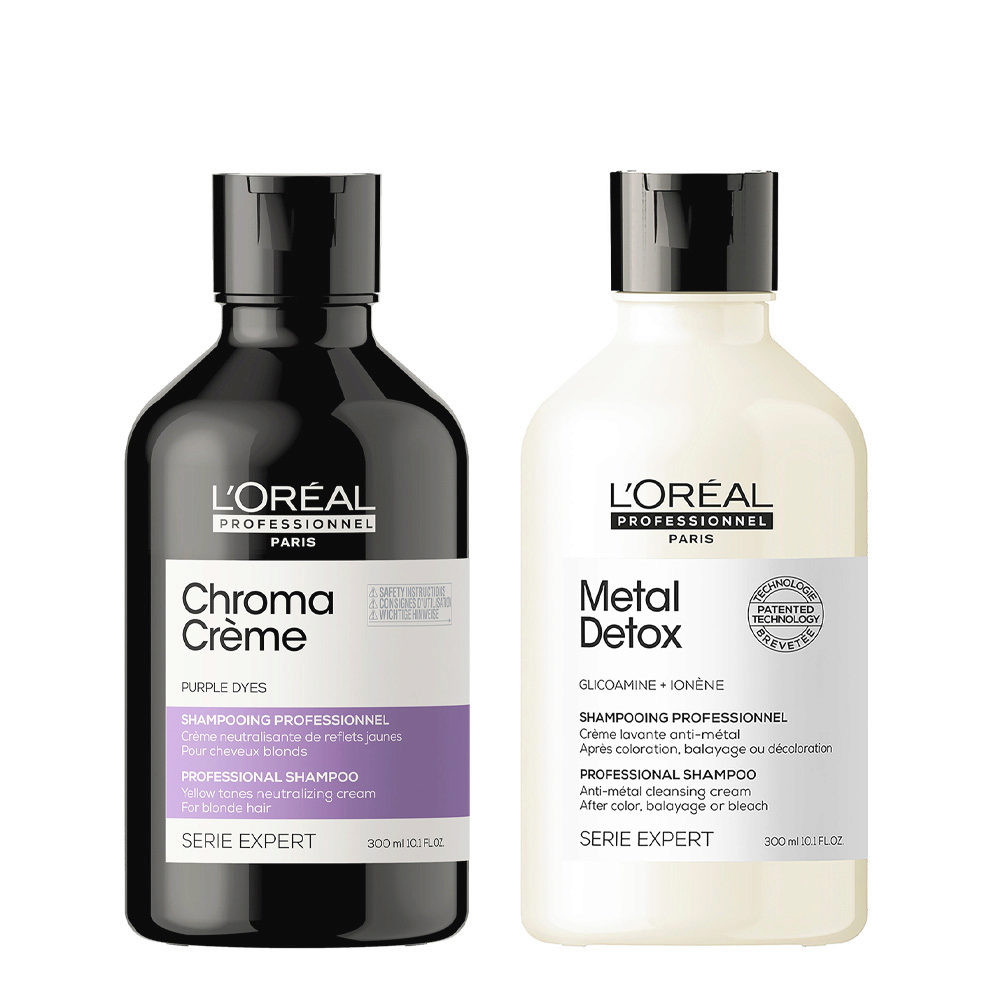 L'Oréal Professionnel Chroma Creme Purple Shampoo 300ml Metal Detox Shampoo  300ml | Hair Gallery