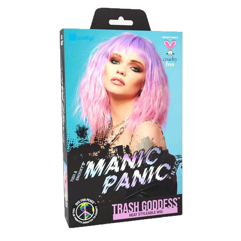 Manic Panic Fleurs du Mal Trash Goddess Perücke - Perücke in Pastellrosa  und Lila | Hair Gallery