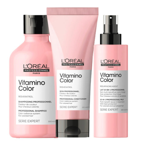 SerieExpert Vitamino Color Shampoo300ml Conditioner200ml Spray10in1 190ml