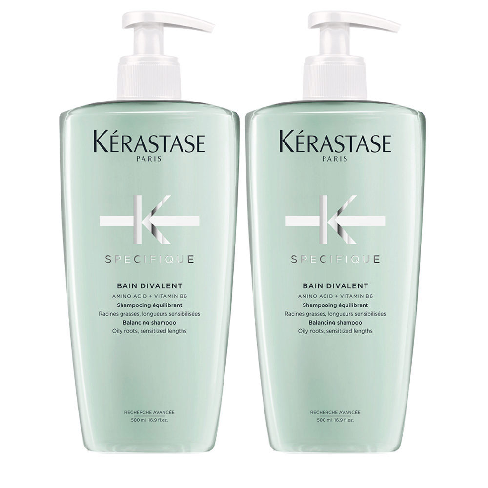 Kérastase Spécifique Bain Divalent Shampoo 500ml x 2 - ausgleichendes  Shampoo für fettige Kopfhaut | Hair Gallery