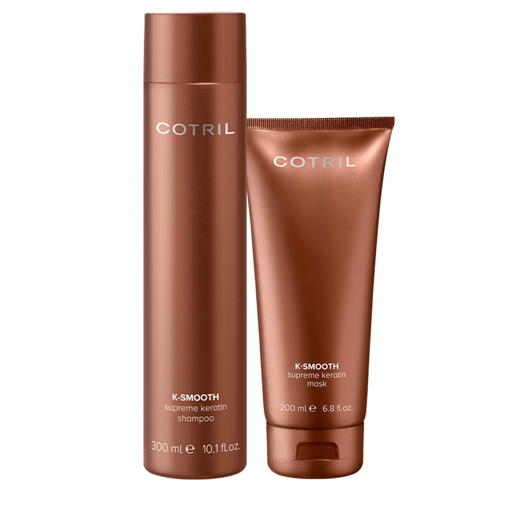 Cotril K -smooth Supreme keratin Shampoo 300ml Mask 200ml | Hair Gallery