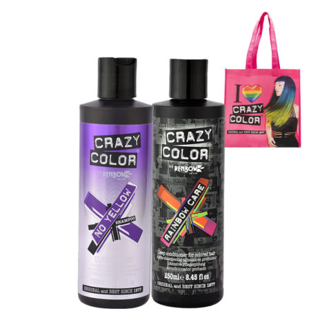 No Yellow Shampoo Ultraviolet 250ml Deep Conditioner für gefärbtes Haar 250ml + Shopper als Geschenk