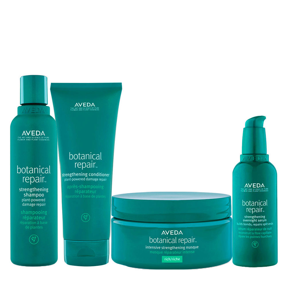 Aveda Botanical Repair Shampoo 200ml Conditioner 200ml Mask 200ml Overinght  Serum 100ml | Hair Gallery