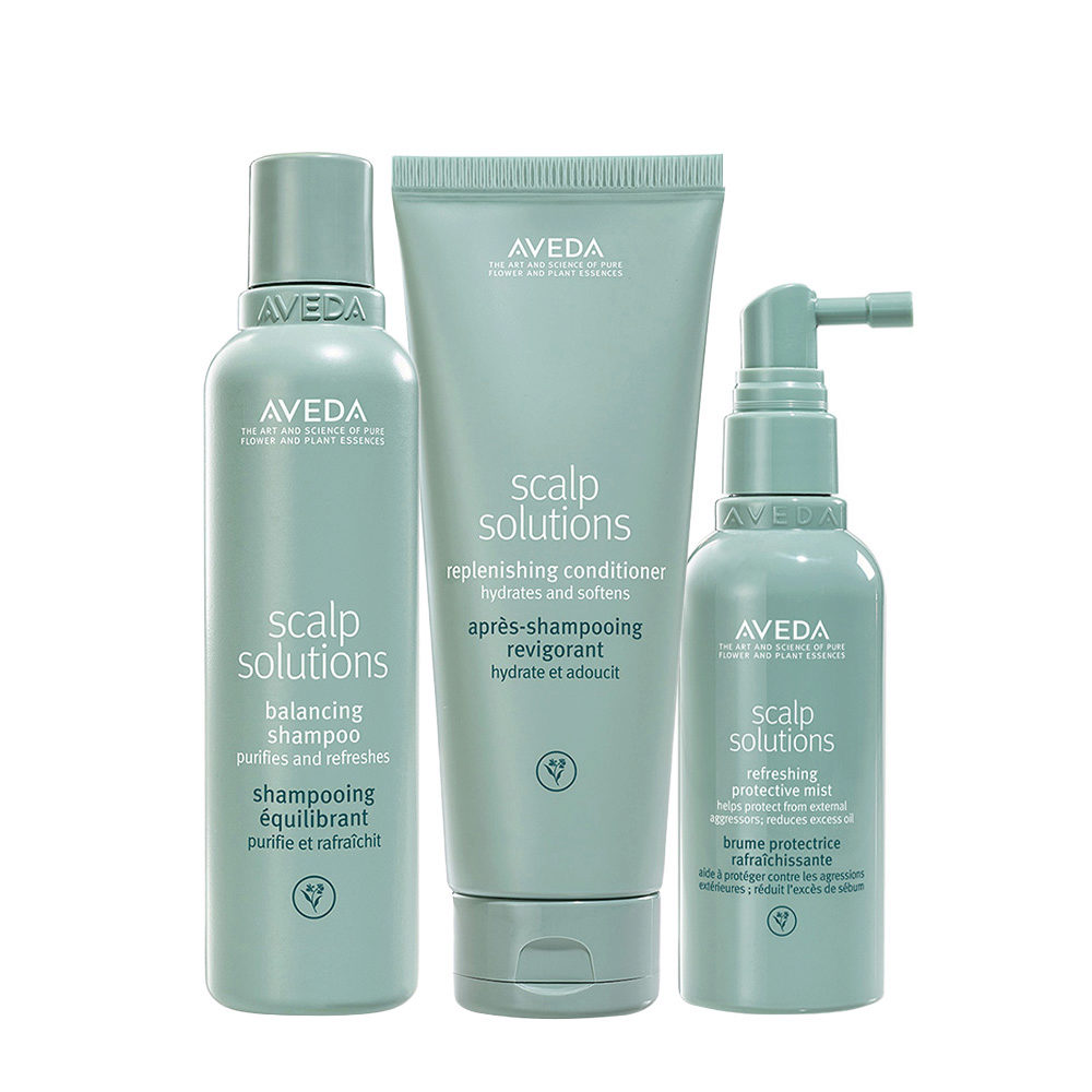 Aveda Scalp Solutions Shampoo 200ml Conditioner 200ml Protective Mist 100ml  | Hair Gallery