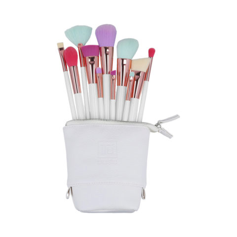 Makeup Brushes 11pz + Case Set Multi Color - Pinselset