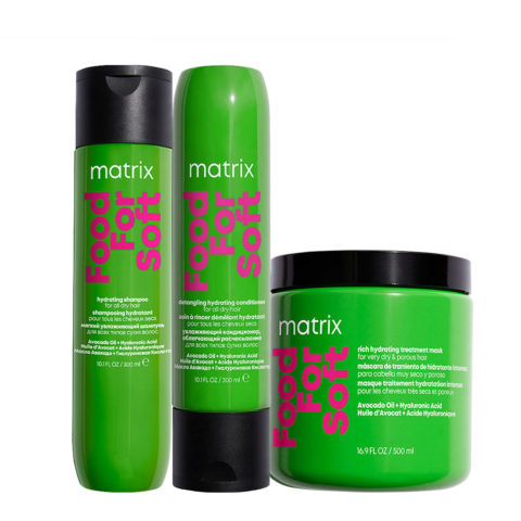 Matrix Haircare Food For Soft Shampoo 300ml Conditioner 300ml Mask 500ml