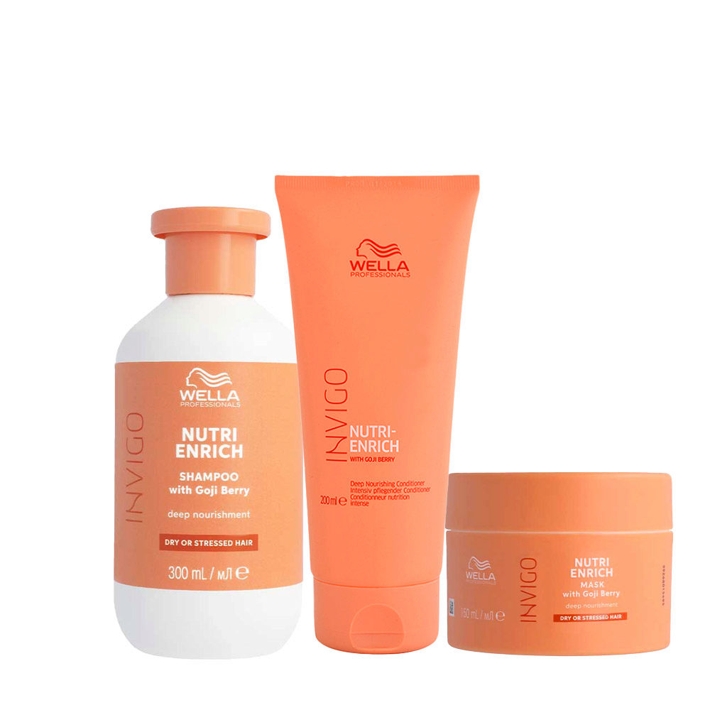 Wella Invigo Nutri Enrich Deep Nourishing Shampoo 300ml Conditioner 200ml  Mask 150ml | Hair Gallery